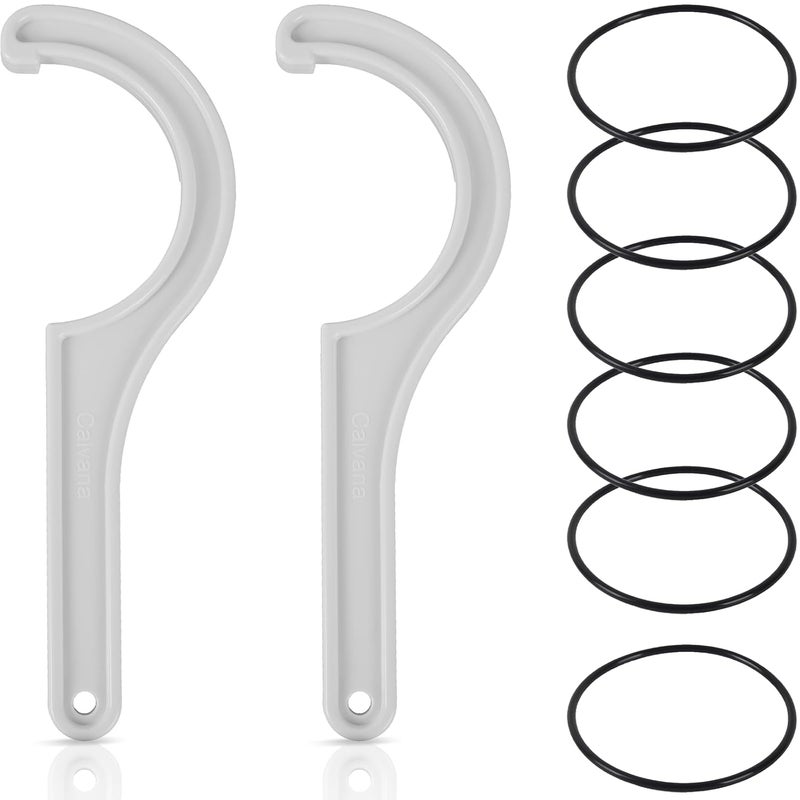 Calvana 2 Water Filter Wrenches with 6 Durable O-Rings, Compatible wih APEC Water System Ensuring Seamless Replacement and Reliable Filtration - Image 1